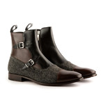 Dynasty Octavian Boots // Black + Brown (US: 11)