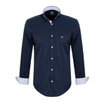 Lucas Dress Shirt // Navy (XL)