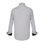 Ollie Dress Shirt // Navy + White (3XL)