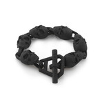 Skull Link Bracelet // Black