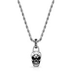 Skull Necklace // Silver