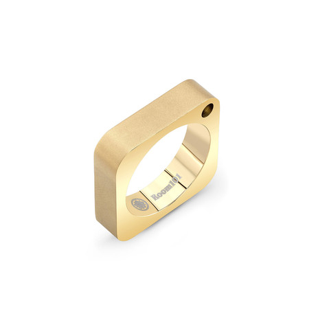 Square Ring // Gold Plated (6.5)
