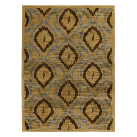 Ikat // Light Brown Rug