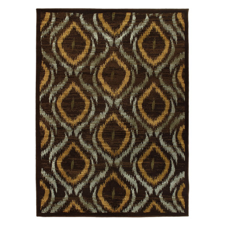 Ikat // Dark Brown Rug