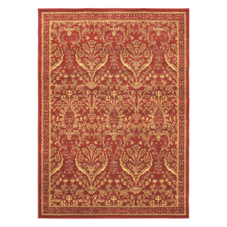 Oriental // Garden Dark Red Rug