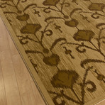 Ikat // Vine Light Brown Rug