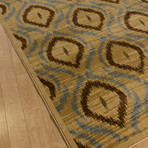 Ikat // Light Brown Rug