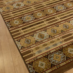 Ikat // Brown + Ivory Rug