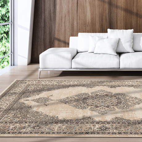 Shahrzad Kerman // Cream + Ivory Rug