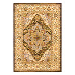 Persia Serapi // Cream + Dark Brown Rug