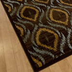 Ikat // Dark Brown Rug