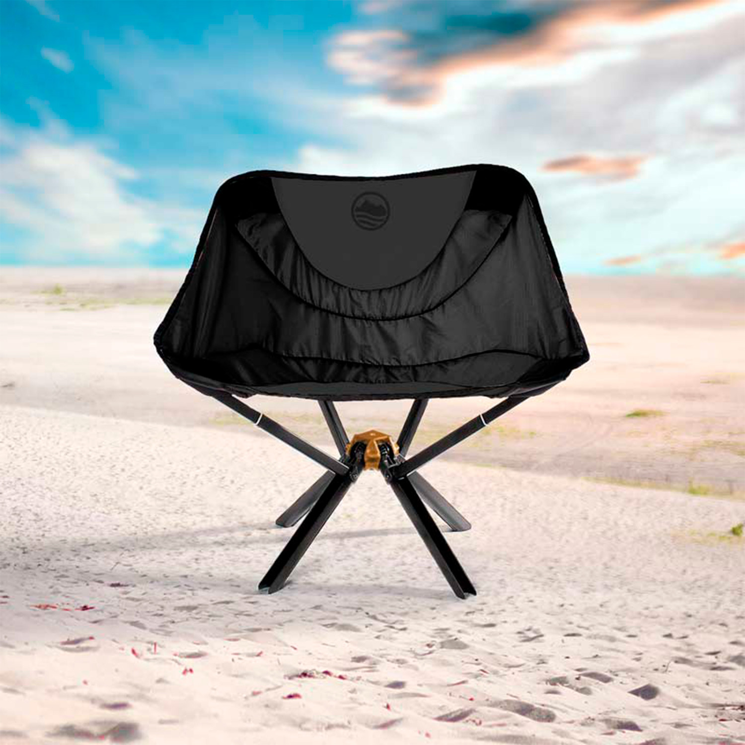 Cliq Chair The Bottle Sized Portable Chair Black Cliq Touch Of Modern
