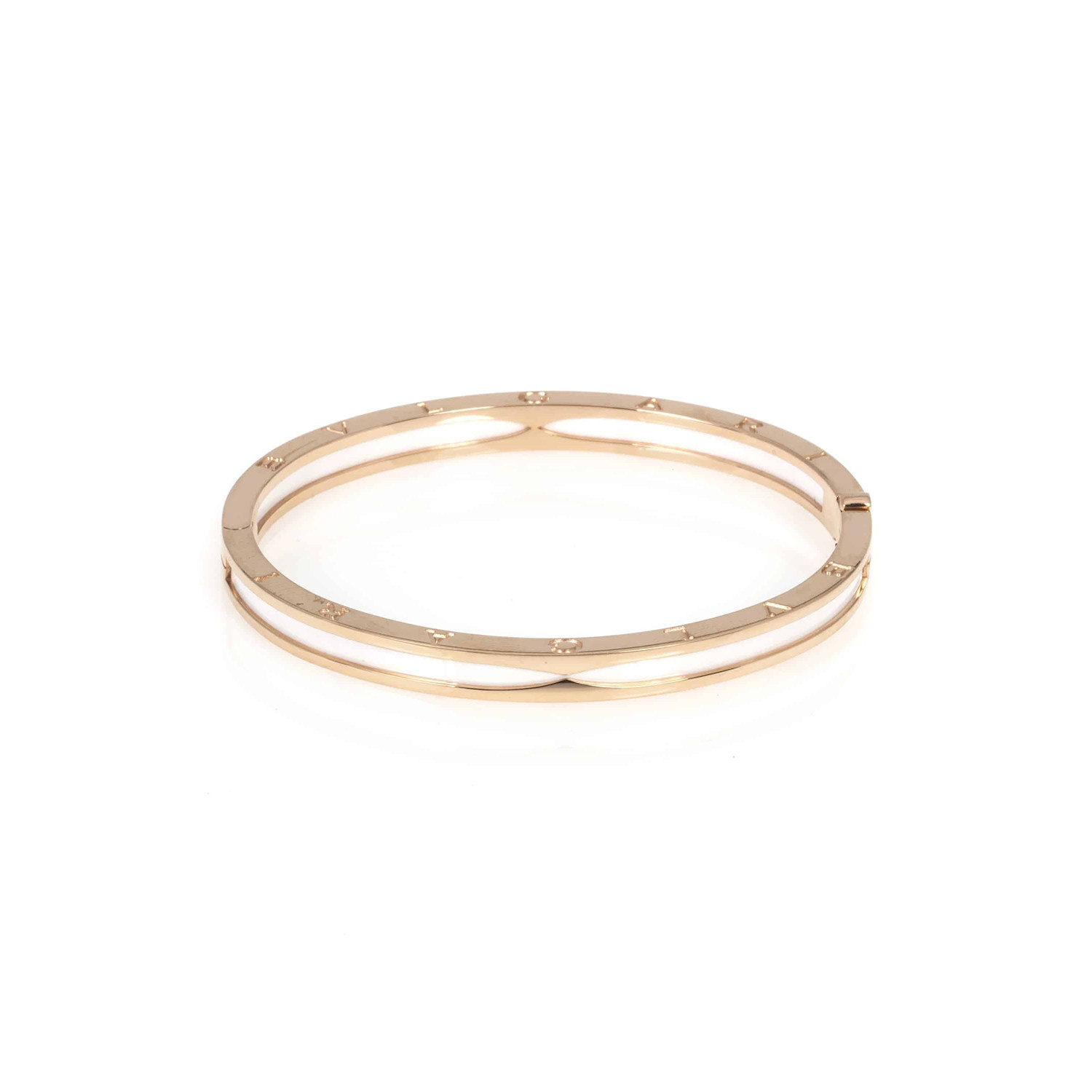 Bulgari 18k Rose Gold B Zero White Ceramic Bracelet - Bvlgari - Touch ...