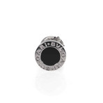 Bulgari Bulgari 18k White Gold Single Stud Onyx Earrings