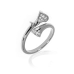 Bulgari Diva's Dream 18k White Gold Diamond Ring // Ring Size 6.75 // Store Display