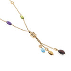 Bulgari 18k Rose Gold B Zero Semiprecious Stones Necklace