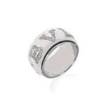 Bulgari 18k White Gold Diamond Ring // Ring Size: 6