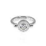 Bulgari 18k White Gold Diamond Ring // Ring Size: 6.25