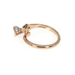 Bulgari 18k Rose Gold Divina Diamond Ring // Ring Size: 7