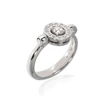 Bulgari 18k White Gold Diamond Ring // Ring Size: 6.25