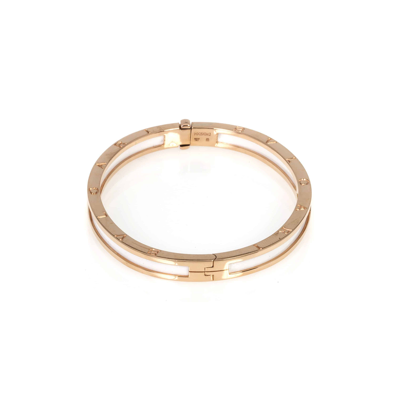 Bulgari 18k Rose Gold B Zero White Ceramic Bracelet - Bvlgari - Touch ...