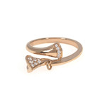 Bulgari 18k Rose Gold Divina Diamond Ring // Ring Size: 7