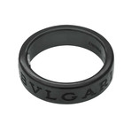 Bulgari Black Ceramic Diamond Ring (Ring Size: 5.5)