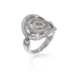 Bulgari 18k White Gold Astral Diamond Ring // Ring Size: 6.25