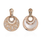 Bulgari 18k Rose Gold Mother of Pearl Earrings