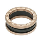 Bulgari 18k Rose Gold B Zero Black Ceramic Ring // Ring Size: 5.5