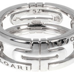 Bulgari Parentesi 18k White Gold Band Ring (Ring Size: 6)