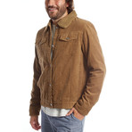 Marlon Corduroy Aviator Jacket // Khaki (XS)