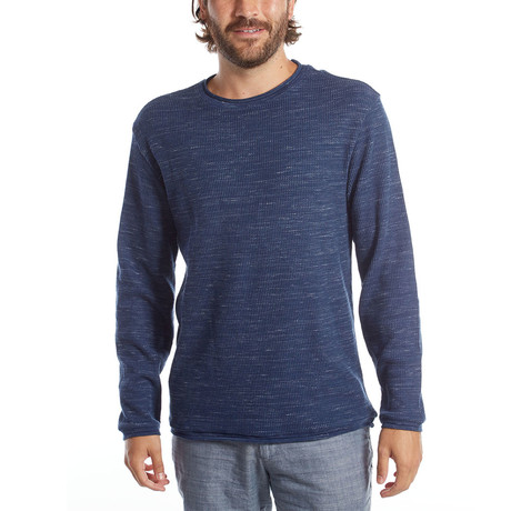 Andres Long Sleeve Waffle Tee // True Navy (XS)