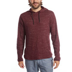 Andres Waffle Pullover // Burgundy (S)