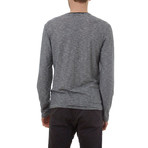 Jerry Long Sleeve Henley // Charcoal (2XL)