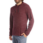 Andres Waffle Pullover // Burgundy (XL)