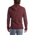 Andres Waffle Pullover // Burgundy (L)