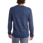 Andres Long Sleeve Waffle Tee // True Navy (L)