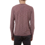 Jerry Long Sleeve Henley // Burgundy (S)