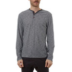 Jerry Long Sleeve Henley // Charcoal (S)