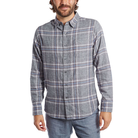 Everett Flannel Shirt // Charcoal (XS)