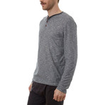 Jerry Long Sleeve Henley // Charcoal (L)