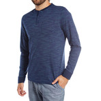 Bennet Long Sleeve Henley // Navy (L)