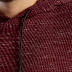 Andres Waffle Pullover // Burgundy (S)
