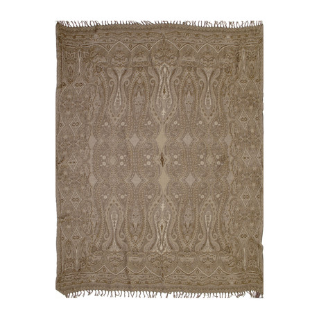 Chai Paisley Boiled Wool Throw