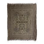 Vintage Paisley Boiled Wool Throw