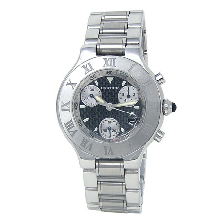 Cartier Must 21 Chronoscraph Quartz // W10172T2 // Pre-Owned