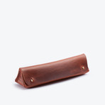 Prisma Pencil Case // Greasy Cognac