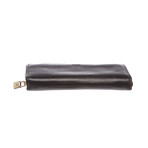 Loewe // Leather Long Zip Wallet // Black // Pre-Owned