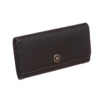 Loewe // Black Leather Long Wallet // Black // Pre-Owned